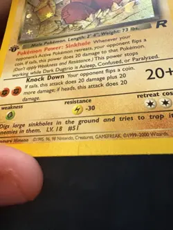 HOLO Dark Dugtrio [Team Rocket] 6/82 1st Edition (MP) - Pokemon TCG - Image 4