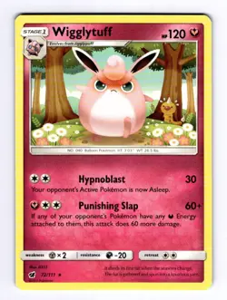 Wigglytuff SM - Crimson Invasion #72 (2017) Rare NM Pokemon - Image 1
