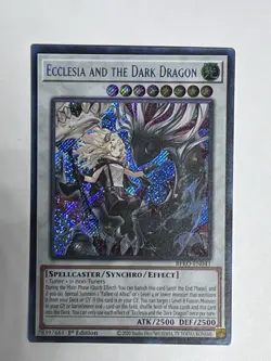 YuGiOh! TCG || Ecclesia and the Dark Dragon -Secret Rare - BPRO-EN041 - Image 1