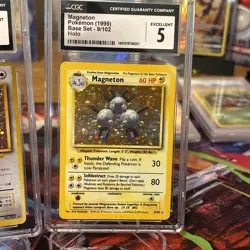 VINTAGE Pokemon Card Lot (3 Cards) CGC Graded Feraligatr, Clefairy, Magneton 🔥 - Image 5
