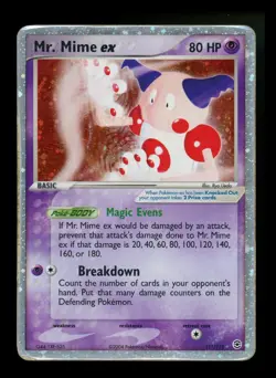 Mr. Mime ex 111/112 EX FireRed LeafGreen 2004 FRLG Holo Rare Pokemon Card TCG - Image 1