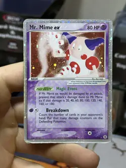 Mr. Mime ex 111/112 EX FireRed LeafGreen 2004 FRLG Holo Rare Pokemon Card TCG - Image 3