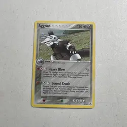 Pokemon TCG 2006 EX Legend Maker Card -- Aggron 2/92 Holo Foil - Image 1