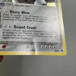 Pokemon TCG 2006 EX Legend Maker Card -- Aggron 2/92 Holo Foil - Image 3