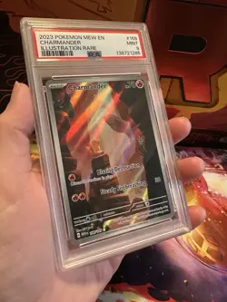 Pokemon TCG Charmander Scarlet & Violet 151 Card Illustration PSA 9 Rare - Image 3