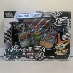 Pokemon TCG: White Flare & Black Bolt - NEW Victini Illustration Collection Box - Image 1