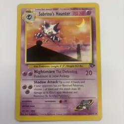 Pokemon Vintage Non-holo Sabrina's Haunter 55/132 Gym Challenge WotC - Image 2