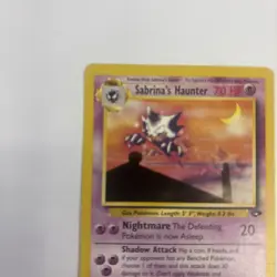 Pokemon Vintage Non-holo Sabrina's Haunter 55/132 Gym Challenge WotC - Image 3