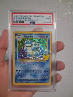 Pokemon PSA 9 MINT Celebrations Blastoise 2/102 Classic Collection Holo - Image 1