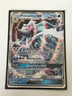 Pokemon Trading Card Game Primarina GX Sun And Moon Ultra Rare Card #42/149 - Image 1
