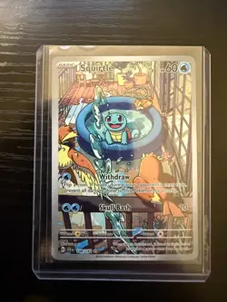 Pokemon Squirtle TCG Full Art Holo 148/142 Stellar Crown Illustration Rare NM - Image 1