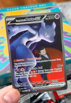 Team Rocket's Mewtwo EX 281/217 Secret Rare Ascended Heroes Pokemon TCG NM Mint! - Image 1