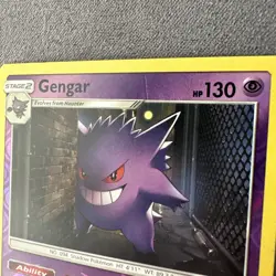 2017 Pokemon TCG Gengar 38/111 Sun & Moon Crimson Invasion Reverse Holo Rare - Image 2