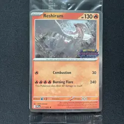Pokemon Phantasmal Flames Reshiram 017/094 Promo Stamped Sealed TCG - Image 2