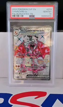 Pokemon SVP Scarlet & Violet Promo Charizard ex #074 Holo PSA 10 - Image 1