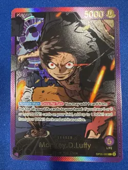 Monkey D Luffy Alternate Art (SP) Gold SPR Leader EB02 OP05-060 One Piece TCG - Image 1