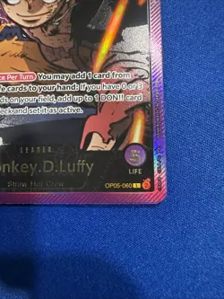 Monkey D Luffy Alternate Art (SP) Gold SPR Leader EB02 OP05-060 One Piece TCG - Image 5