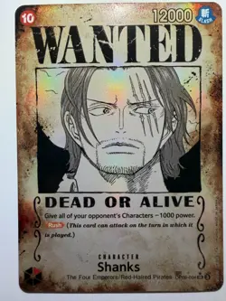 Shanks Wanted Posted OP09-004 Emperors in the New World Foil One Piece TCG - Image 3