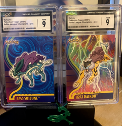 CGC 9 NM-MINT Raikou 243 TOPPS Johto League Champions Pokemon Card - Image 1