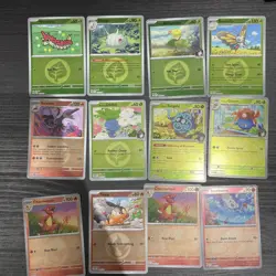 Pokemon bundle Ascended Heroes Reverse Holo bundle LEAF + FIRE pattern 12x card - Image 1
