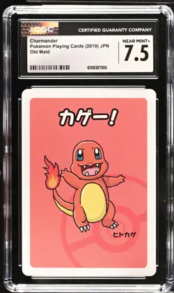 CGC 7.5 CHARMANDER OLD MAID PLAYING CARDS 2019 JAPANESE POKEMON CARD - Image 1