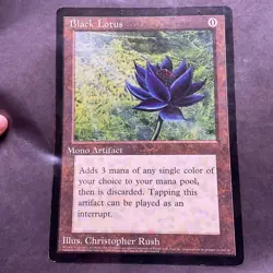Magic the Gathering Black Lotus Oversized 6x9 Card 1996 Scrye #15 Promo MTG - Image 1