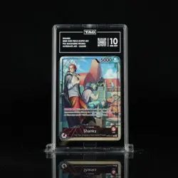Shanks (2025) PSA Magazine Promo) OP09-001 One Piece Promotion Cards TAG 10 - Image 1