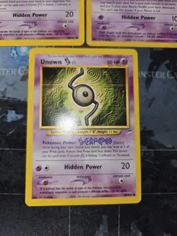 Unown (T) 88/105, (S) 87/105, & (I) 68/75 CARD LOT Neo Discovery & Destiny - Image 4
