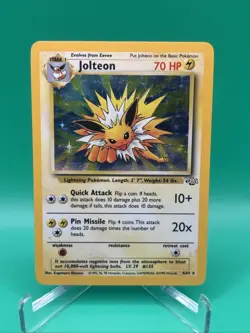 Jolteon - 4/64 Jungle Unlimited Holo Rare Pokemon Card TCG. WoTC MP - Image 1