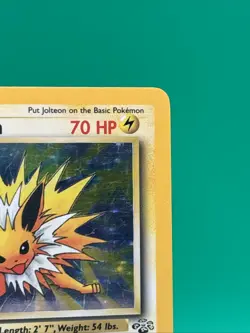 Jolteon - 4/64 Jungle Unlimited Holo Rare Pokemon Card TCG. WoTC MP - Image 3