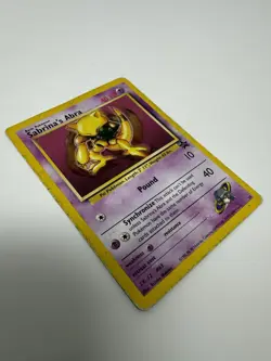 Sabrina’s Abra Gym Heroes 2000 WOTC Pokemon Card Vintage - Image 3