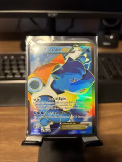 Pokemon TCG Blastoise EX Holo Ultra Rare Card 155/160 XY Base Set 2014 - Image 1