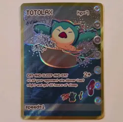 Totolax (Snorlax) Bootlegmons Chase Shiny Pokemon Card Textured Holo - Image 1