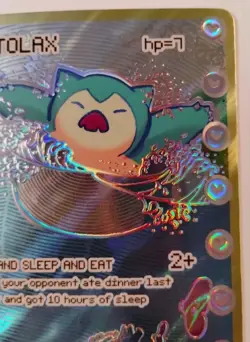 Totolax (Snorlax) Bootlegmons Chase Shiny Pokemon Card Textured Holo - Image 4