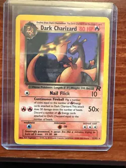 Pokemon Dark Charizard Team Rocket 21/82 80 HP Rare Card Pokemon TCG Card Stock - Image 1