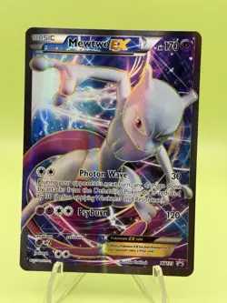 Mewtwo EX XY125 Full Art Black Star Promo Holo Pokemon Card Full Art Rare LP - Image 1