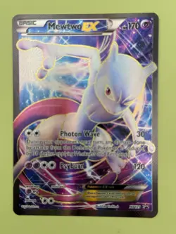Mewtwo EX XY125 Full Art Black Star Promo Holo Pokemon Card Full Art Rare LP - Image 3