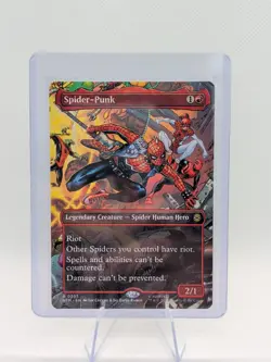 Magic The Gathering Spider-Man Spider-Punk 0207 Borderless Non-Foil - Image 1