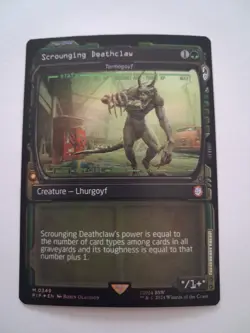 Scrounging Deathclaw Showcase Foil NM Fallout Magic the Gathering MTG - Image 2
