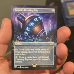 Sensei's Divining Top 348 Regular Rare Artifact Wizards Greg Staples English - Image 1