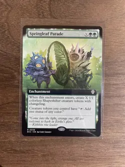 Springleaf Parade MINT Extended Art 39 Lorwyn Eclipsed Commander ECC MTG Rare NM - Image 1