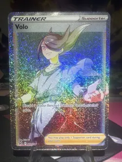 Volo 211/196 Full Art Rainbow Secret Rare - Pokemon SWSH Lost Origin - NM Holo - Image 1