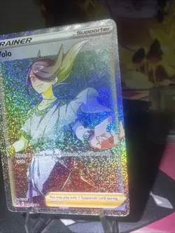 Volo 211/196 Full Art Rainbow Secret Rare - Pokemon SWSH Lost Origin - NM Holo - Image 2