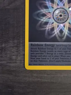 Pokemon TCG Rainbow Energy 17/82 Holo Rare Team Rocket - Image 3