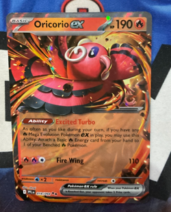 Oricorio EX 018/094 ME02: Phantasmal Flames Holo Pokemon (JR) - Image 1