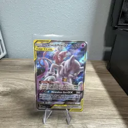 💥Pokemon Mewtwo & Mew GX TAG TEAM Full Art Promo Holo 2019💥 - Image 1