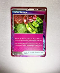 Pokemon TCG - Unfair Stamp 165/167 ACE SPEC Rare- Twilight Masquerade - Image 1