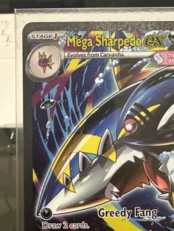Pokemon Mega Sharpedo EX 127/094 Phantasmal Flames Illustration Rare Holo 330 HP - Image 2