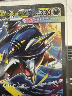 Pokemon Mega Sharpedo EX 127/094 Phantasmal Flames Illustration Rare Holo 330 HP - Image 3