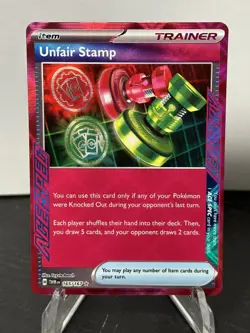 Pokemon Twilight Masquerade Unfair Stamp Ace Spec 165/167 MINT - Image 1